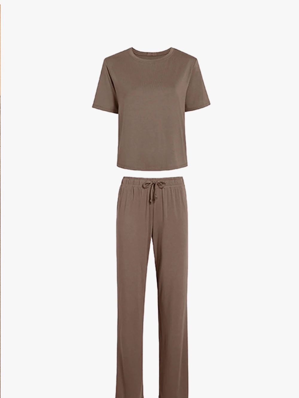 Nuuds Small Women's Pajama Set - Mocha